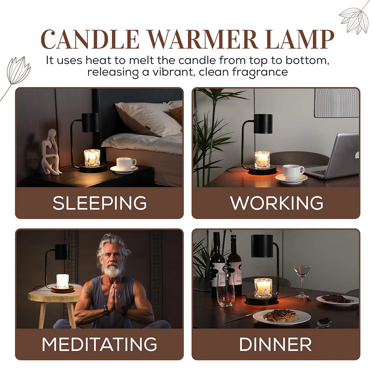 candle warmer lamp with timer