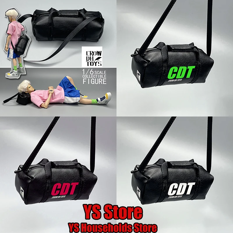 

3 Styles 1/6 Action Figure Scene Accessories Man Soldier Big Backpack PU Crossbody Commute Bag Accessory for 12" Action Figure