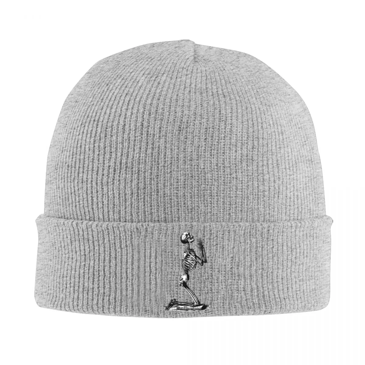 

Туман молитвенный Скелет вязаная шапка женские мужские черепа женские головные уборы для группы наблюдения вперед теплые шапки