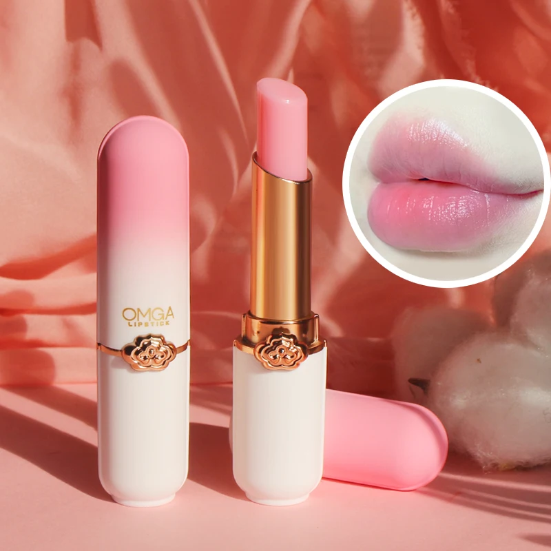 

2023 NEW Crystal Temperature Change Lip Balm Vitality Color Lipstick Peach Girl Lip Balm Change Lipstick Lip Care Beauty Makeup