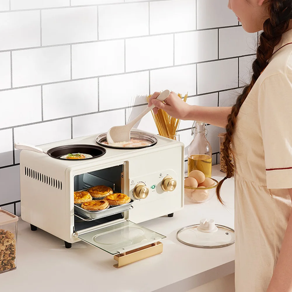 Breakfast machine multifunctional four in one lazy artifact automatic Household Bread Pizza Frying Pan Toaster