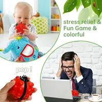 3D Ladybug Pop Fidget Toy, Squishies Sensory Bubble Popper Push Squeeze Balls Stress Relief Early Education Toys Gift Christmas 2