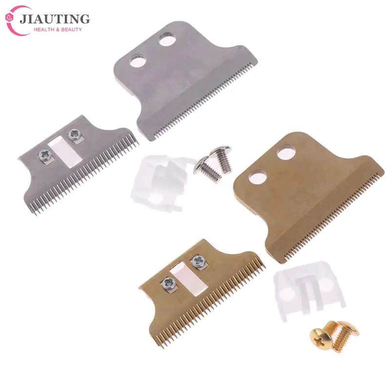 Replacement Movable Blade Professional 2-Hole Hair Clipper Blade Carton Steel Accessories Golden For Choice Screws Hair Trimmer Hair Clipper Hair Trimmer Replacement Blade