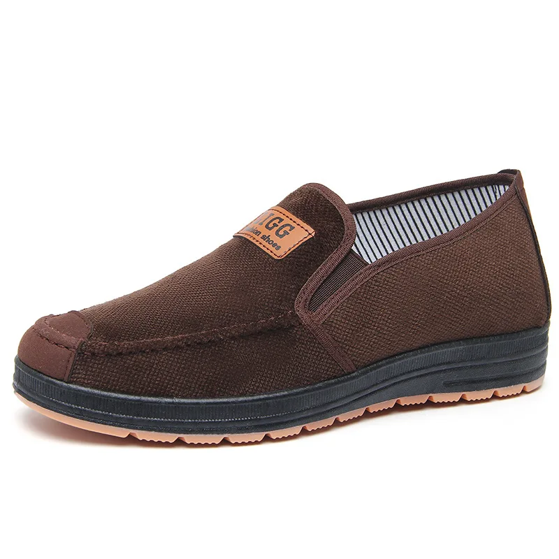 Canvas Shoes Men Classic Loafers Men Casual Shoes Breathable Walking Flat Men Shoes Sneakers Plus Size 3