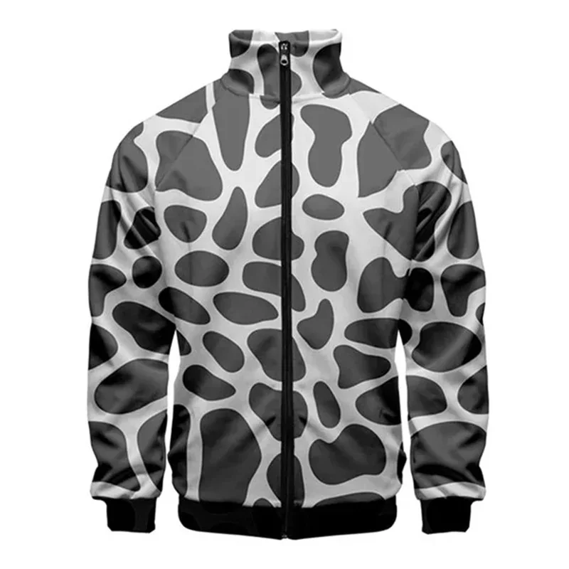 thumbnail image 1 of Chaqueta con cremallera de piel de serpiente y tigre con estampado 3D para hombre, abrigo de manga larga con estampado de animales geniales, chaquetas holgadas con personalidad, ropa de calle, 1 of 5