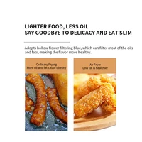 2026 New Xianke Air fryer 5L large capacity household barbecue multifunctional rotary electric fryer electric oven 5