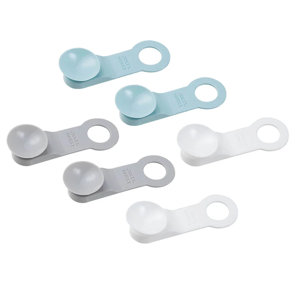 

6 Pcs Toilet Lid Lifter Useful Kids Seat Covers Bathroom Handle Adjustable Grip Lifer Anti-touching Simple Electric