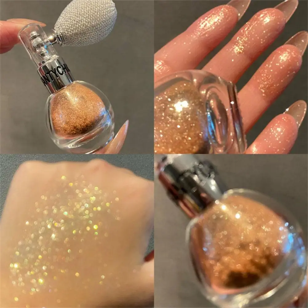 Brightening Glitter Powder Spray For Arms Legs Back Hair Face Highlight Sparkle Powder Makeup Fairy Powder Women Cosmetics 6