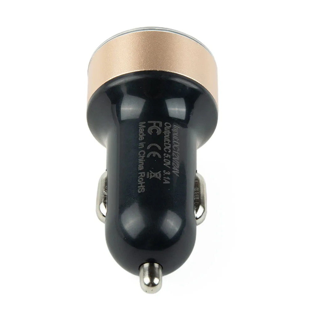 

Part Charger Accessories Car Dual USB Port For All The Cars LED Voltage Display 12/24V 3.1A Durable High Quality