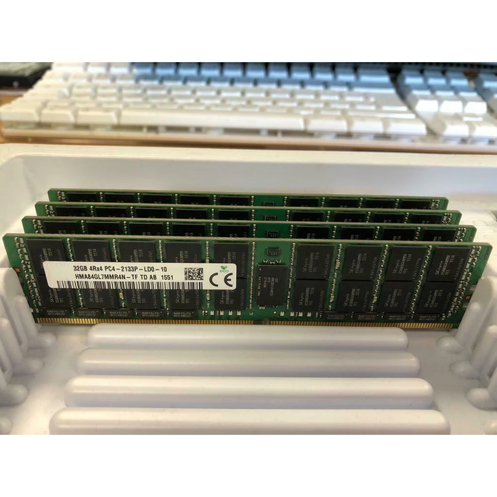 SKhynix 서버 RAM용 PC4-2133P ECC REG, HMA84GL7MMR4N-TF 32G, 4RX4, 1 개