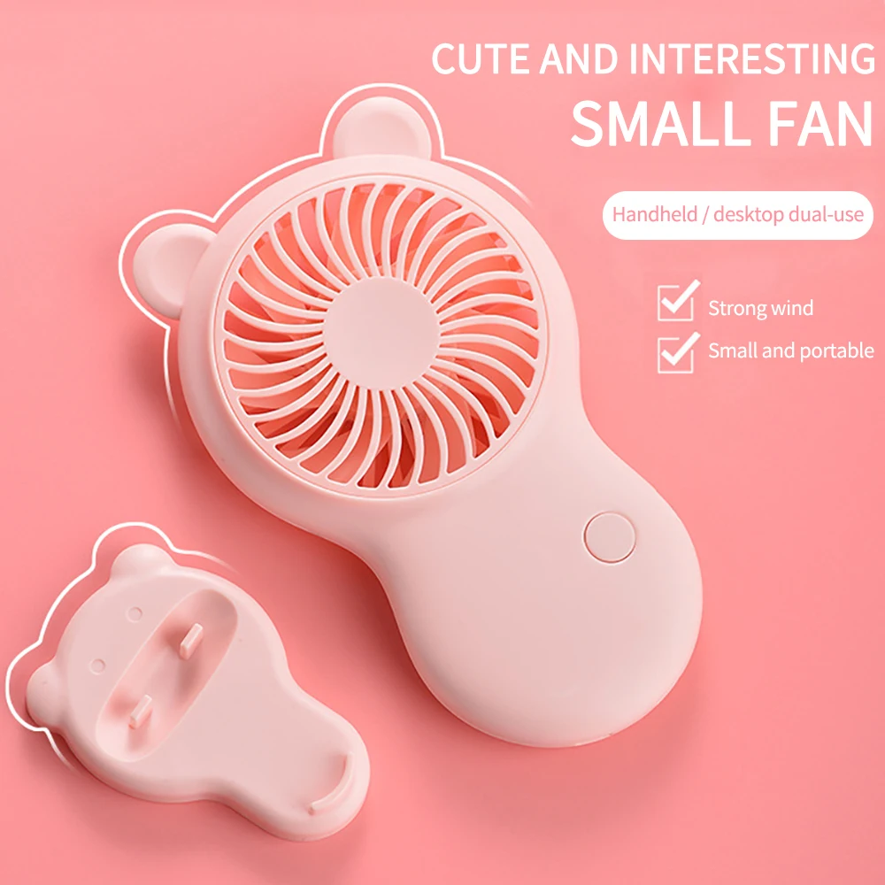Portable Handheld USB Mini Fan USB Charging Strong Wind Fan Creative Office Desktop Hand-held Small Pocket