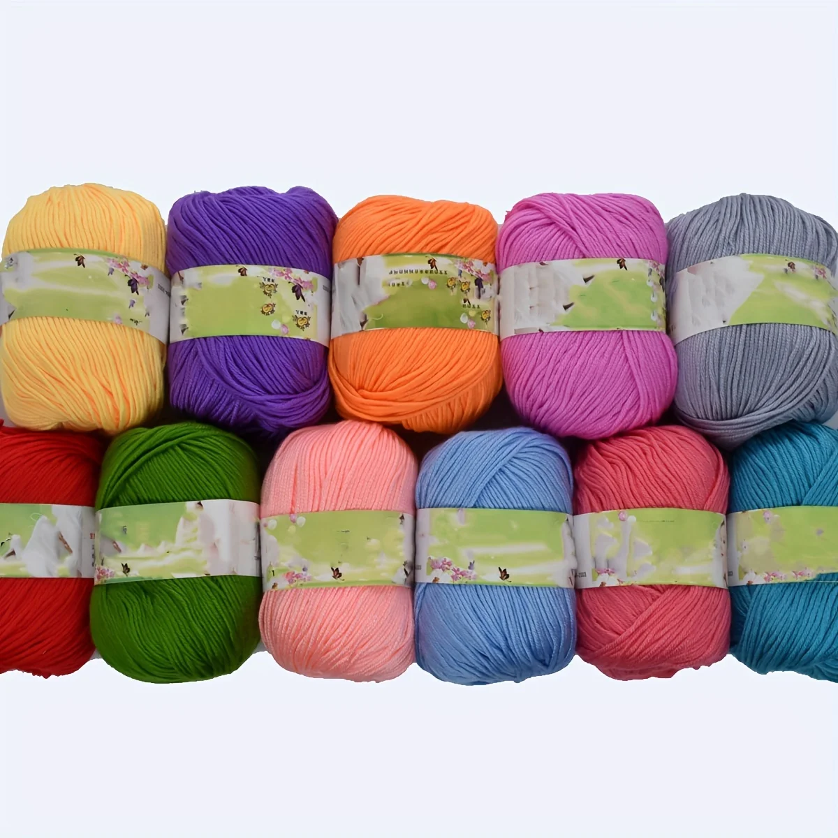 50g Silk Protein Villus Yarn Soft Worsted Hand Knitting Thread 60%Silk Protein 30%Wool 10%Cashmere Skin Friendly Yarn 110m/120yd