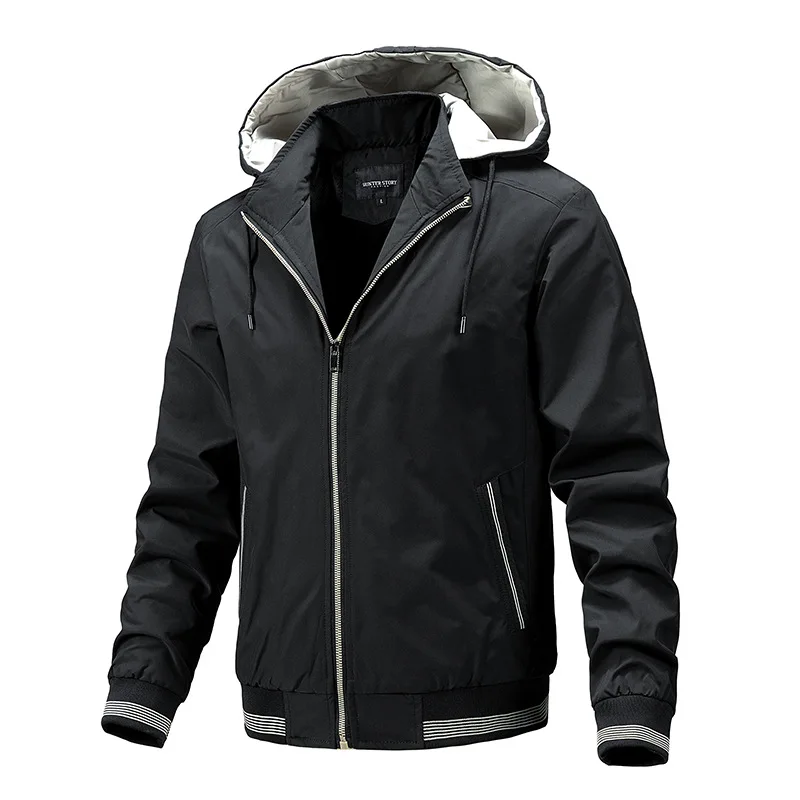 

New Winter Jacket Men Warm Fleece Bomber Jackets Hooded Windbreaker Zipper Coats Outdoor Fashion Casual Jackets for Men Clothing