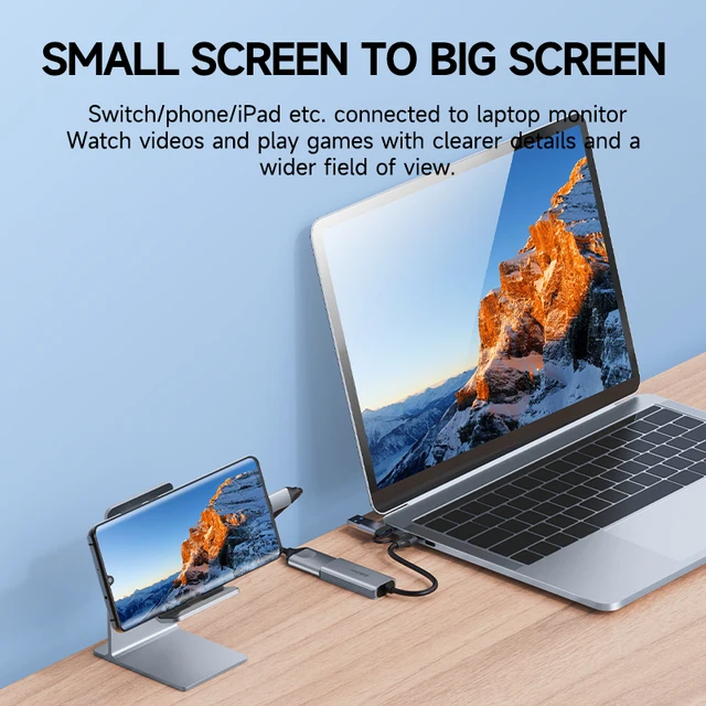 Hagibis USB 3.0 Video Capture Card With 100W PD For Meta Quest 3 iPad HDMI to USB/Type-c Gaming Live Streaming Video Recorder 5