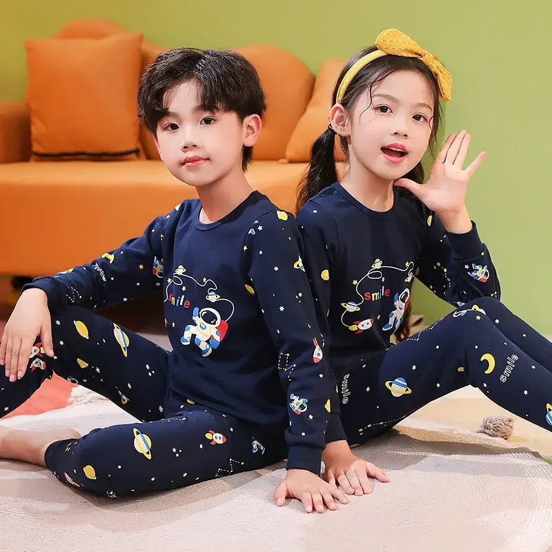 2024-autumn-winter-kids-pajamas-sets-baby-girl-boy-clothes-pyjamas-girls-pijamas-baby-boys-girls-long-sleeve-t-shirt-pants-2pcs