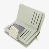 Multiple Card Positions Wallet New Korean Style PU Handheld Bag Solid Color Coin Purse Women Slimwallet 5