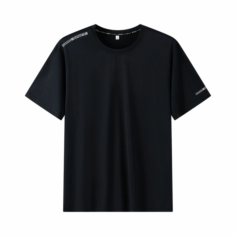 Plus Size T-shirt Men for 110-175kg Pack of 1/3 Breathable Quick Dry Tees Big Oversized Round Neck Short Sleeve Sport T-shirt 3