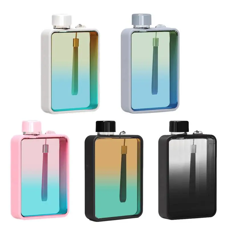 

Sports Water Bottle Gym Water Bottle For Men Leakproof Flat Sports Travel Bottle Portable Hiking Water Bottles For Outdoor