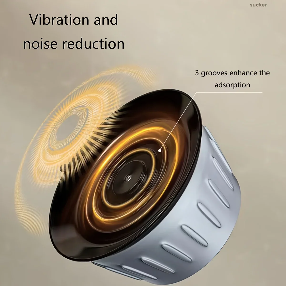 Close-up view of anti-vibration pad structure