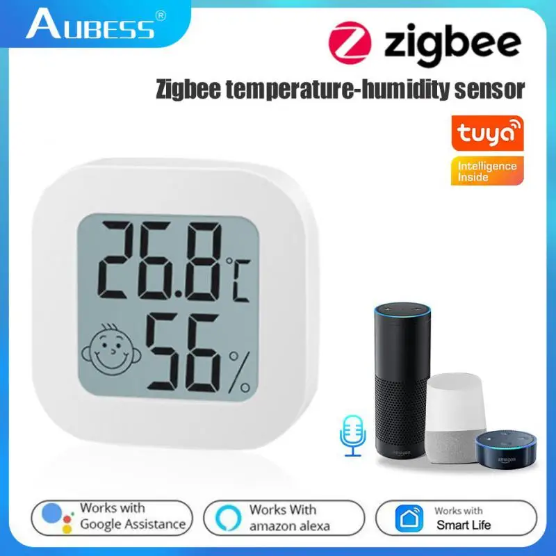 Zigbee Thermometer Hygrometer Tuya WiFi Smart LCD Screen Digital