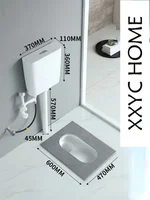 #Stone Plate Toilet Bathroom Toilet Deodorant Potty Chair Water Tank Set Ceramic Potty Chair Pit Side 2