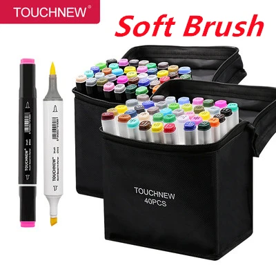 Sketching Markers Soft Brush Marker Pen Set Alcohol-based Comic Drawing Animation Art Supplies