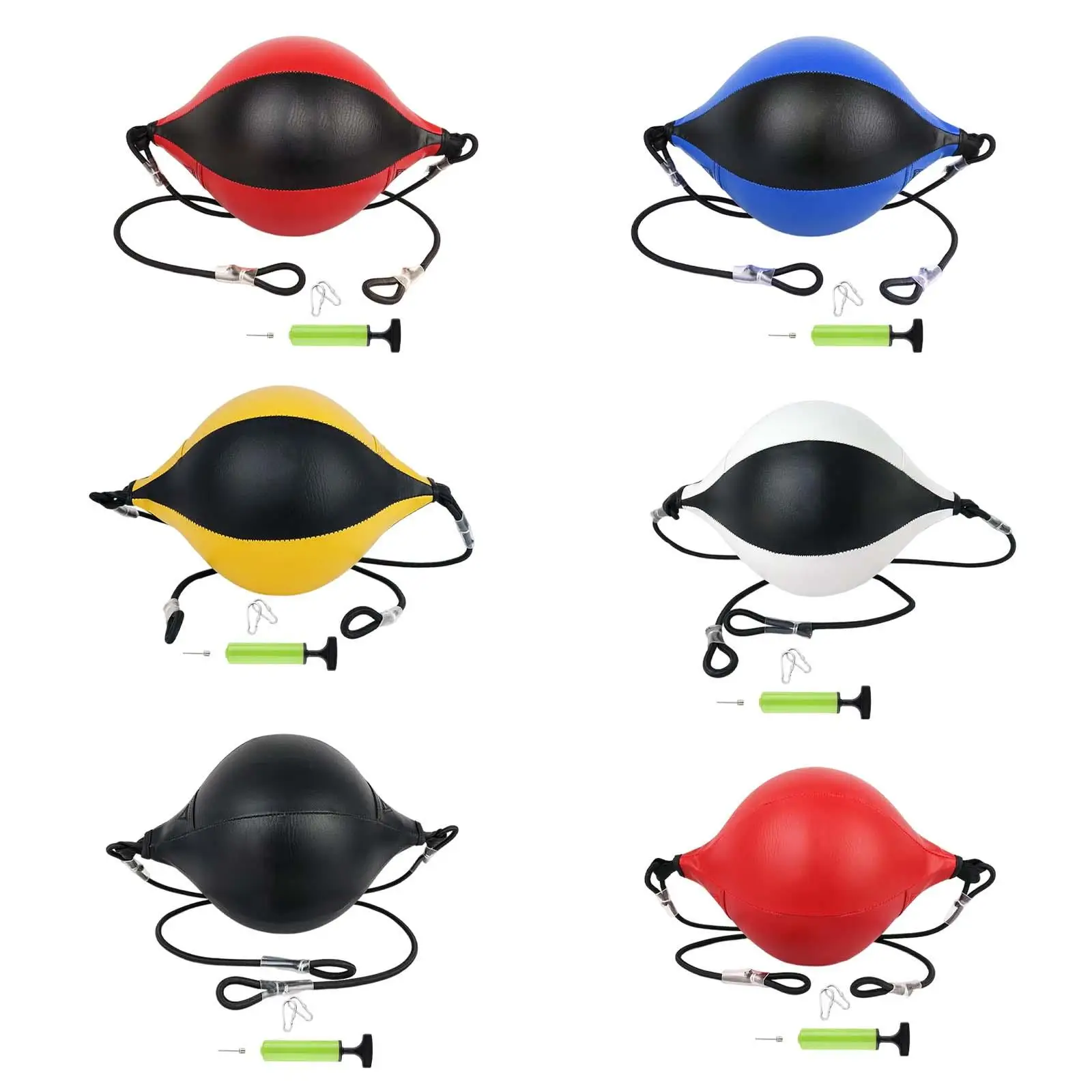 Speed Ball Multifunzionale Mma Portable Sports Premium Gonfiabile Boxing Ball Double End Punching Bag Raccordi Di Ricambio