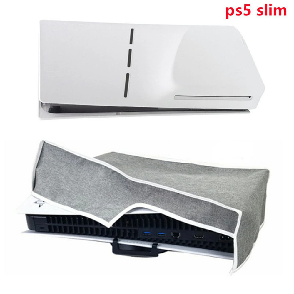 For PS5 Slim Console Dust Cover Dust Protector Custom Designed for Playstation 5 Slim Console Disc Edition & Digital