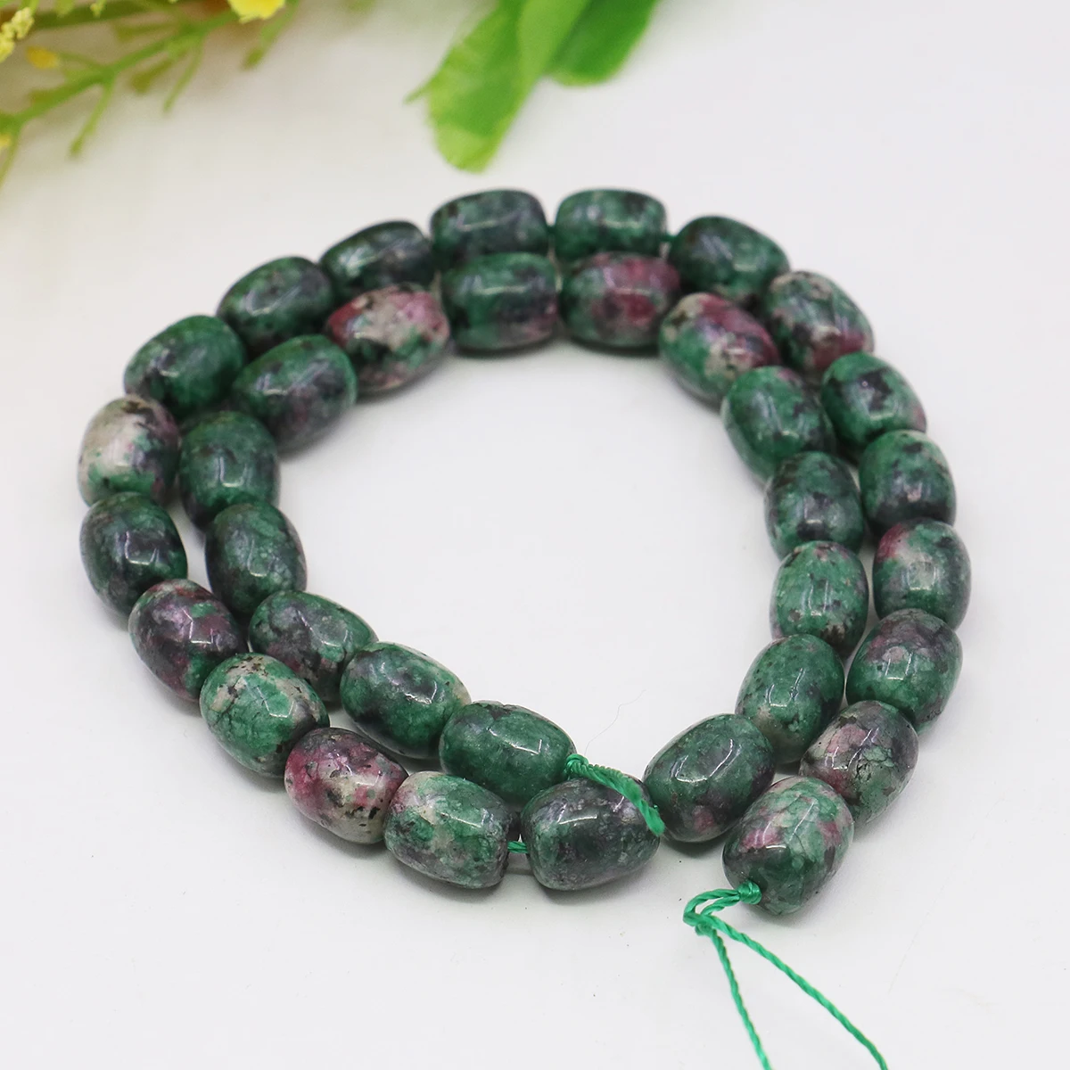 9x11mm Natural Multicolor Epidote Gemstone Jade Loose Beads Diy Stones,Women Men Necklaces/bracelets,Jewelry Making Supplies