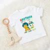 Dinosaur Boy Birthday Family Matching T Shirt Boy Dinosaur Theme Party Clothes Dad Mom Brother Sister T-shirt Top Baby Bodysuit 3