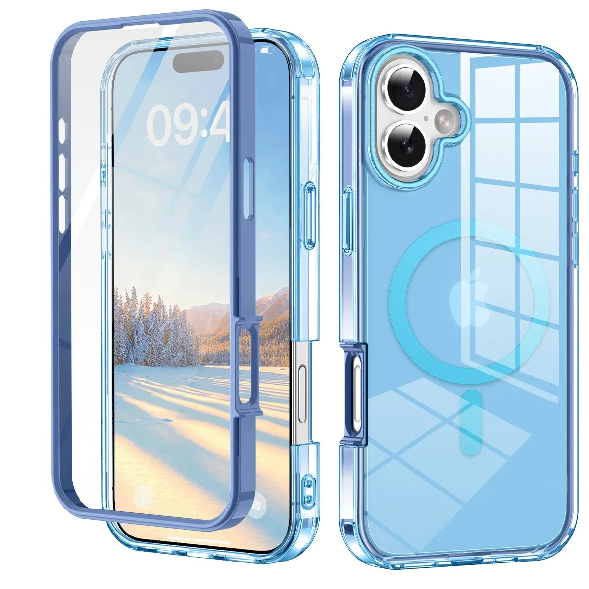 Für iPhone 17 Handyhülle, Kompatibel mit MagSafe, Eingebauter Berührungsempfindlicher Kratzfester Displayschutz für iPhone17 2025