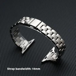 Elegant Stainless Steel Watch Strap - 38mm - 40mm - 41mm (Sliver)