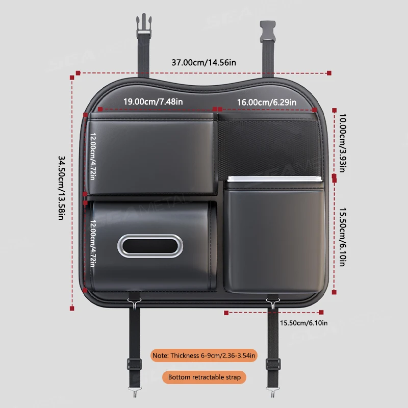 Car Interior Seat Bag For Baby Bottle Holder Tissue Bag Kids Snack Organizer Glasses Case Car Seat Back Mobile Phone Storage