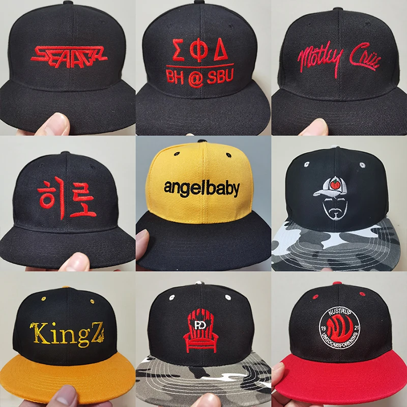 Personalized Logo Design Baseball Caps Custom Logo Sorority Cap Embroidery Monogram Color Block Baseball Caps Hip Hop Hats 4