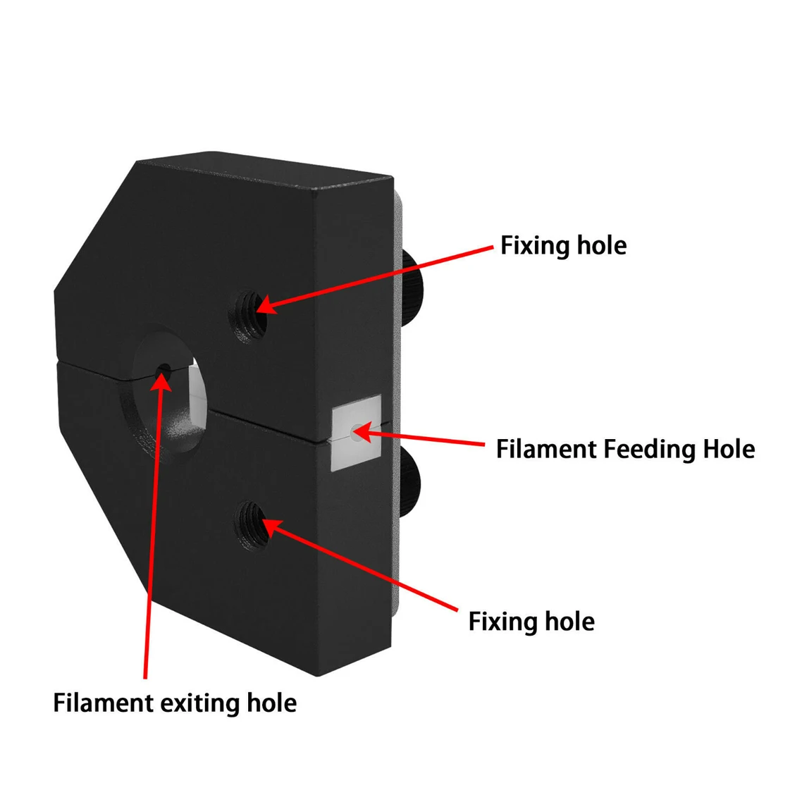 Printer Parts Filament Welder Connector Ender Pro Aluminum Block 1.75 mm Pla Abs Sensor com Allen Key Tool 3d - Imagem 4