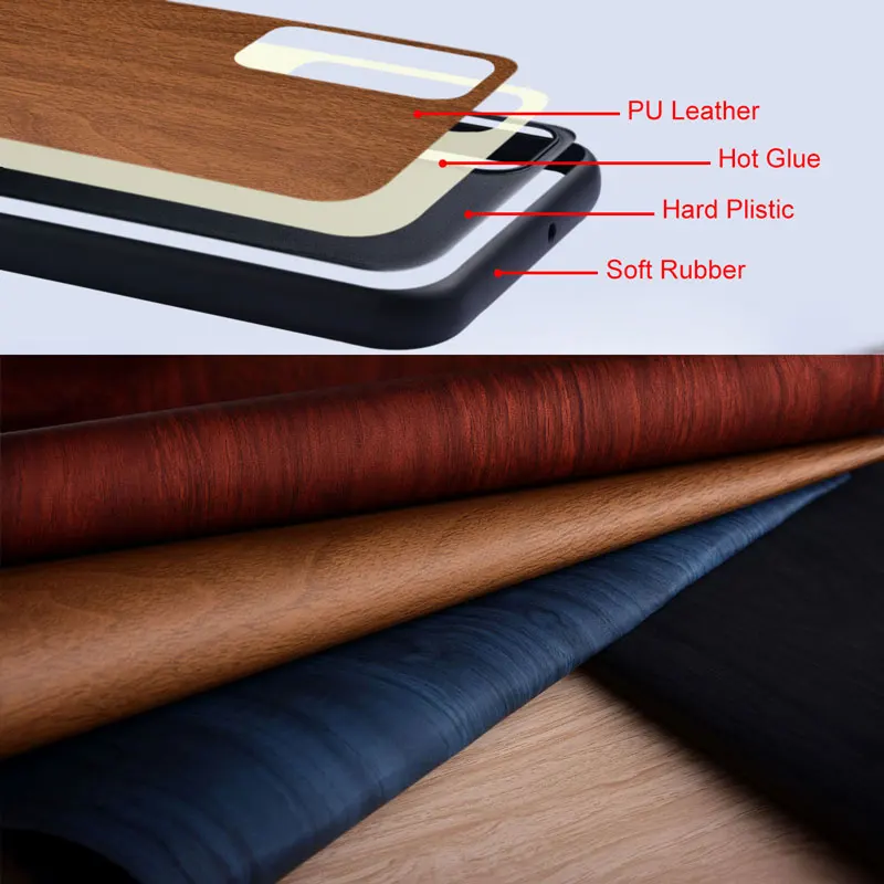 Case for Samsung Galaxy S20 FE S20 ultra Plus wood Pattern PU leather skin cover phone case leather phone case leather wallet case leather case