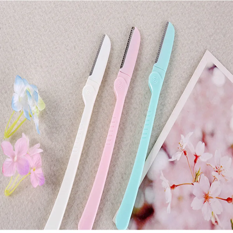 3/6/9PC Beginners Eyebrow Trimmer Set Blade Anti-Scratch Razor Macro Mesh Eyebrow Knife Makeup Trimming Makeup Tool
