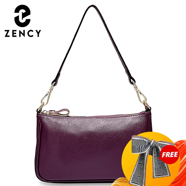 Zency Women Casual Wristlets Bags Female Purse 100% Genuine Leather High  Quality Small Bag Large Capacity Crossbody Phone Bag - AliExpress