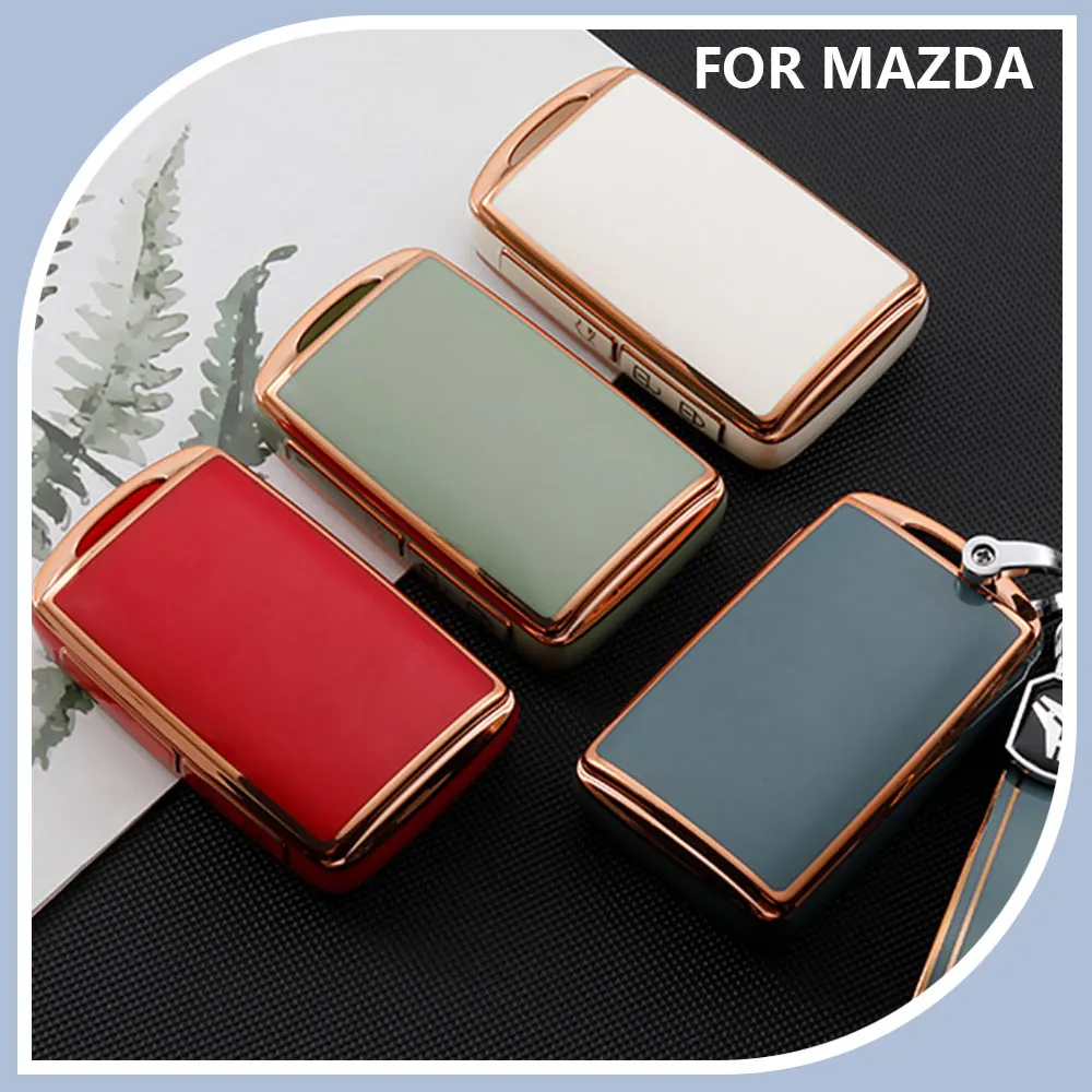 Tpu Car Remote 3Button Key Case Cover Shell Fob Per Mazda 3 Alexa Cx30 Cx-30 Cx-5 Cx5 Cx3 Cx-3 Cx8 Cx-8 Cx9 Cx-9 Accessori