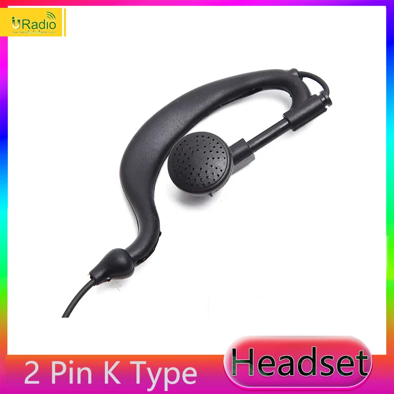 Headset 2 Pin For UV18Pro QuanSheng UV K5 Earpiece UV K6 UV 5R Plus BF DM-1701 UV 17 Plus Walkie Talkie Headphone Two Way Radios 4