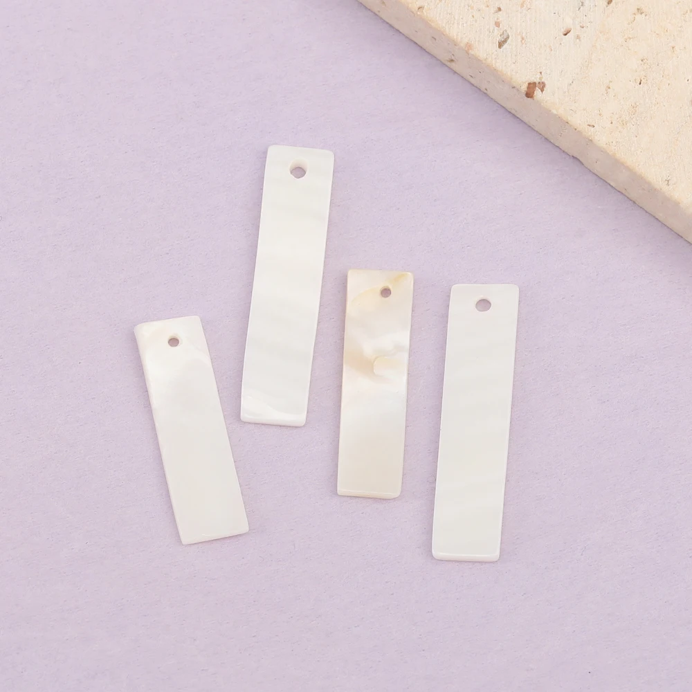 Cordial Design 100Pcs Charms/Jewelry Accessories/Natural Shell/DIY Parts/Rectangle Shape/Hand Made/Jewelry Findings & Components - cordial
