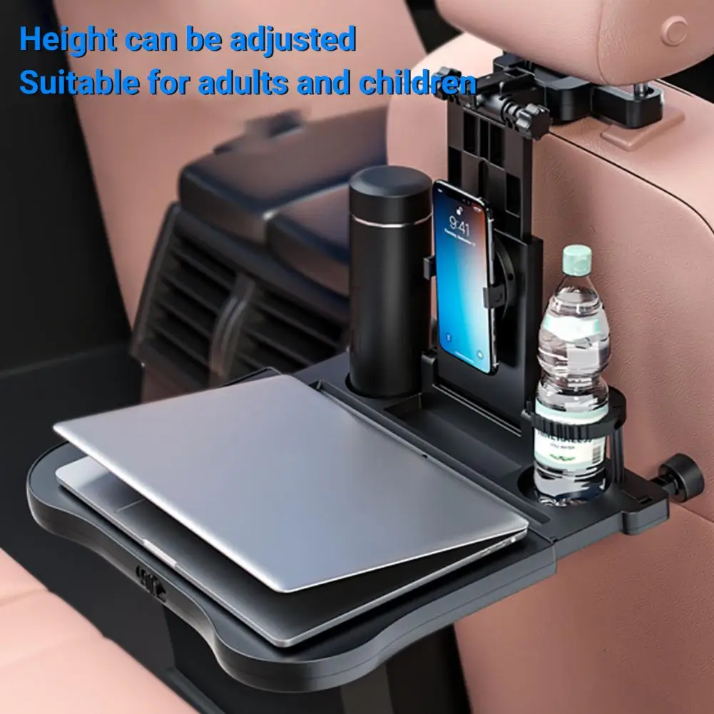 

Car Seat Back Organizer Compact Headrest Mount Travel Table Board Portable Eco-friendly Car Travel Table Board for Laptop