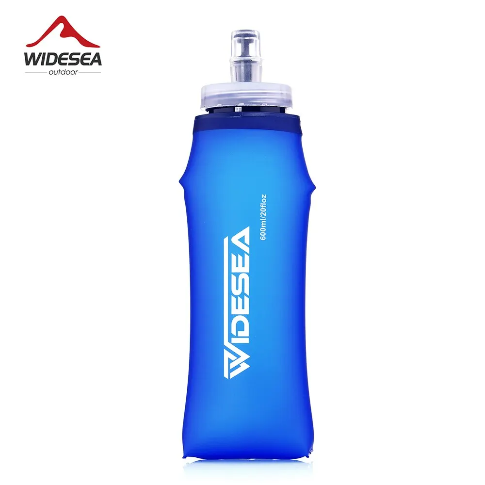 Widesea 600ml Foldable Soft Water Bottle - Lightweight Outdoor Hydration Flask