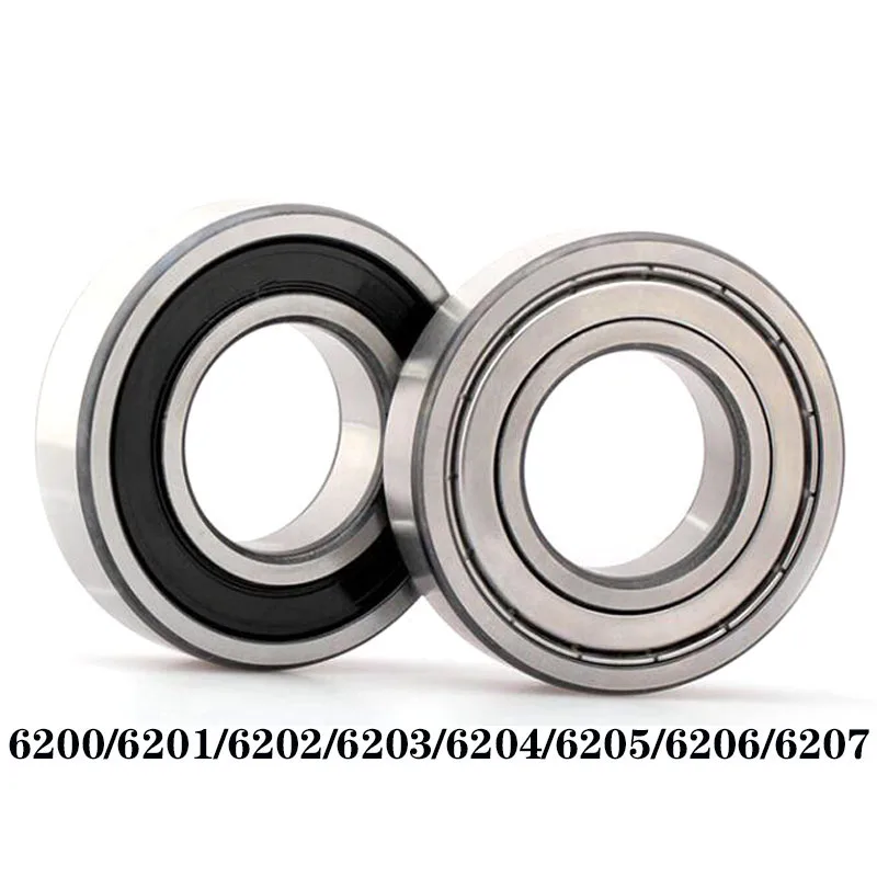 

Free Shipping 2/5/10Pcs 6200 6201 6202 6203 6204 6205 2RS RS ZZ Rubber Metal Sealed High Carbon Steel Deep Groove Ball Bearings