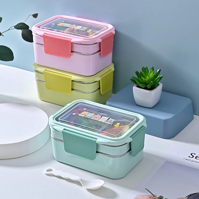 Hot Lunch Box for Kids To School Cartoon Robot Shape Double Anti-scalding Hot  Food Lunch Container BPA-Free Bento Box for Picnic - AliExpress