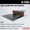 G-FANS Assemble Diorama 1:64 USB LED Lighting Parking Lot Model Car Garage Statuion- 711 Version 2