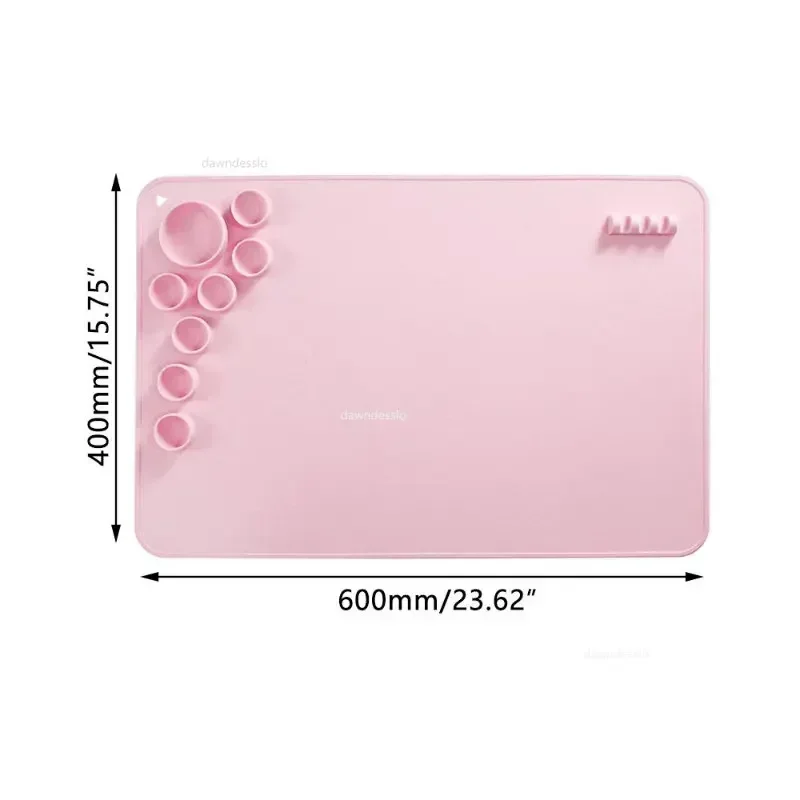Silicone Painting Pad Silicone Painting Mat Pigment Palette Non-Stick Craft Mat For Painting Ink Blending Watercoloring Stamping Crafting Tool Paint Tray Color Palette Watercolor Palette