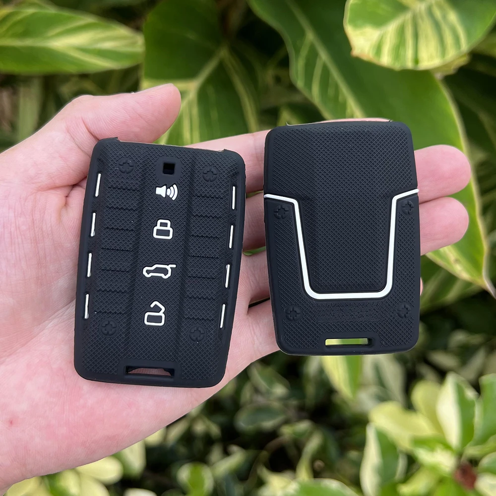 Key Case Key Case Cover Car Key Shell 4 Button Silicone Car Key Case Protect Skin Cover Rubber Shell Holder for Great Wall GWM WEY TANK 300 500 Tank300 Tank500 Remote