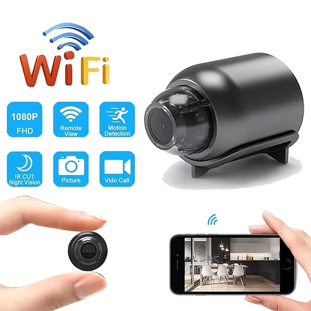 1080P HD Mini Camera Wireless WiFi Baby Monitor Indoor Safety