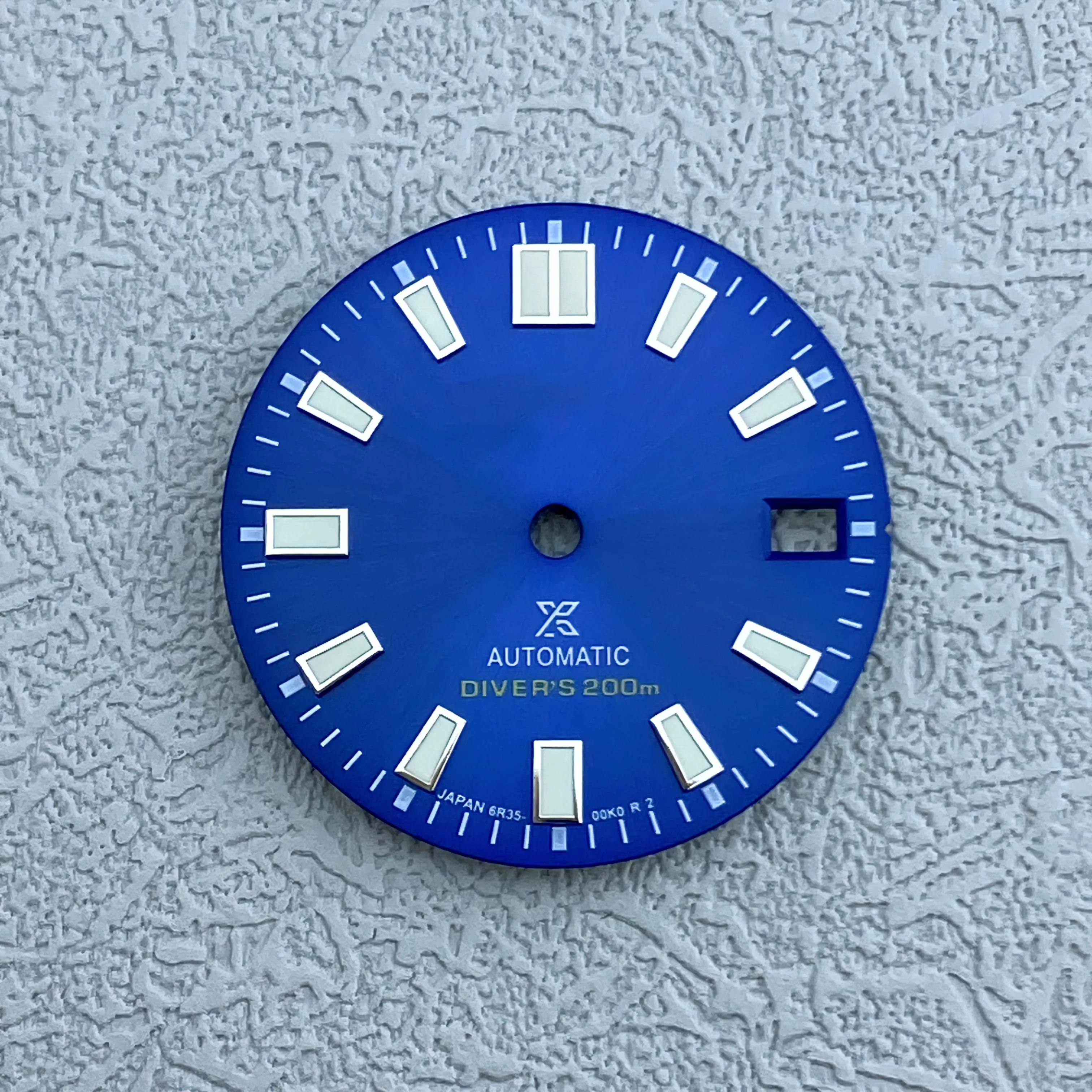 28.5mm sun pattern font with S logo suitable forNH35/36/4R movement with green glow dial watch accessories for men's watches(BT)